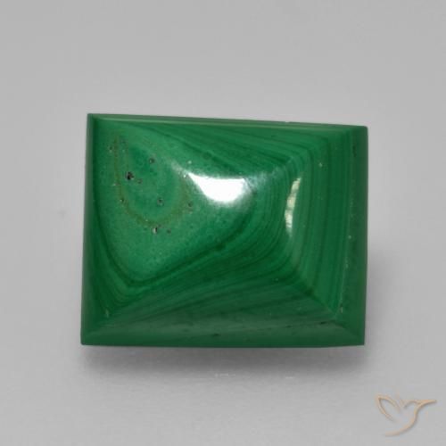 6.12ct طبيعي أخضر متوسط ملاكيت, باجيت, غير شفاف