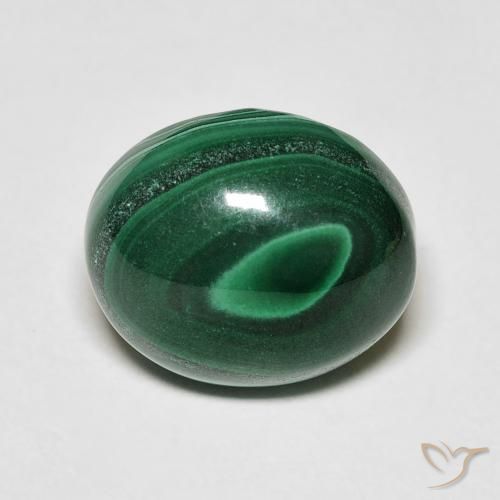 7.80ct طبيعي أخضر أناناسى ملاكيت, بيضوي, غير شفاف