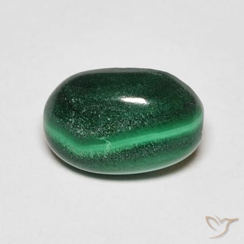2.27ct طبيعي أخضر غامق ملاكيت, بيضوي, غير شفاف