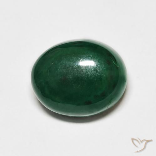 9.37ct طبيعي أخضر متوسط ملاكيت, بيضوي, غير شفاف