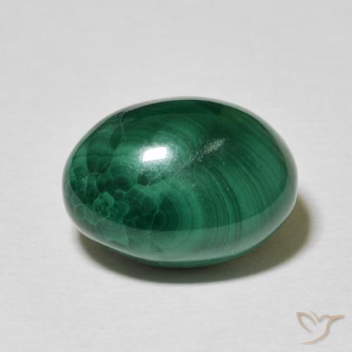 10.19ct طبيعي أخضر متعدد الألوان ملاكيت, بيضوي, غير شفاف