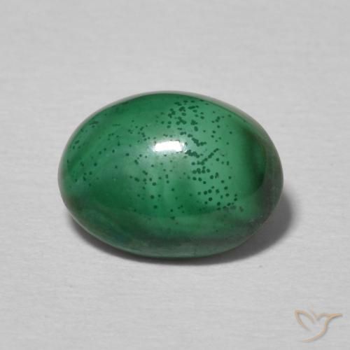 2.32ct طبيعي أخضر متوسط ملاكيت, بيضوي, غير شفاف, Photo A