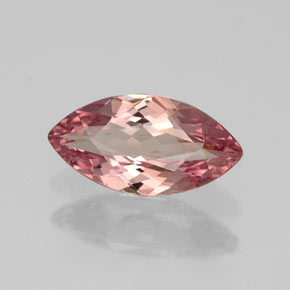 جارنيت مالايا طبيعي بلون وردي وردي، وزن ‎2.04‎ قيراط، شكل ماركيز، مقاس ‎11.5x6.1‎ مم