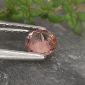 مالايا العقيق روز وردي طبيعي، قصة دائرى، 0.46 قيراط، قليلا جدا