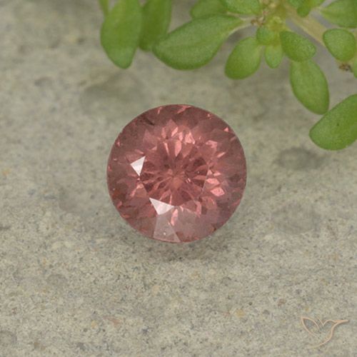 1.07ct طبيعي أحمر قرميدى مالايا العقيق, دائري, قليلا جدا
