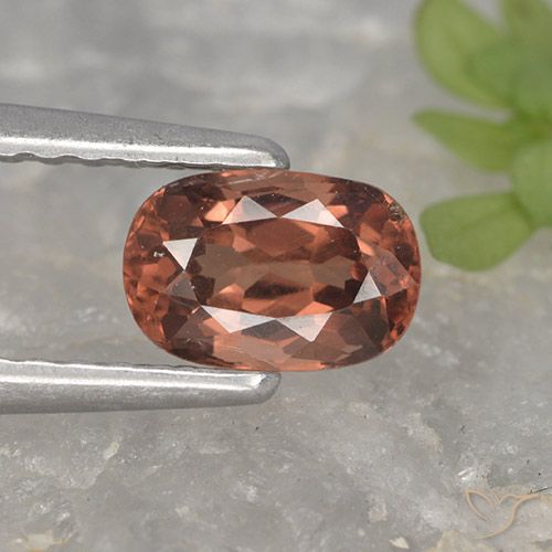 0.79ct طبيعي أحمر زهرى غامق مالايا العقيق, وسادة, VVS-VS