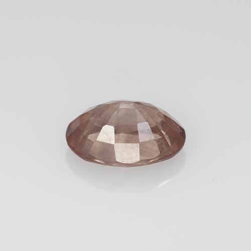 مالايا العقيق وردى خشب الورد فاتح طبيعي، قصة بيضاوى، 0.57 قيراط، VS-SI