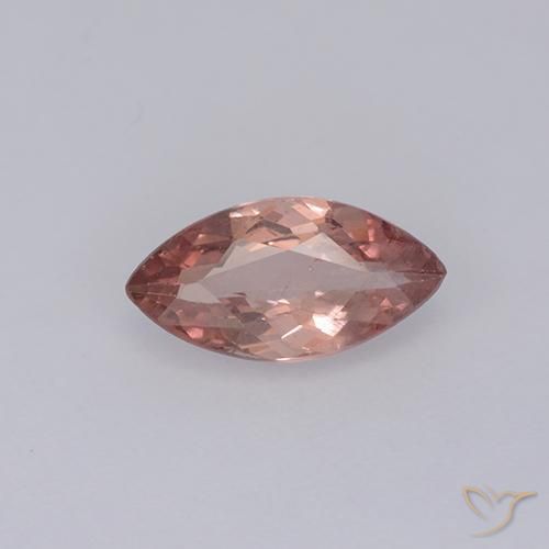 0.87ct طبيعي أحمر متوسط مالايا العقيق, ماركيز, قليلا جدا