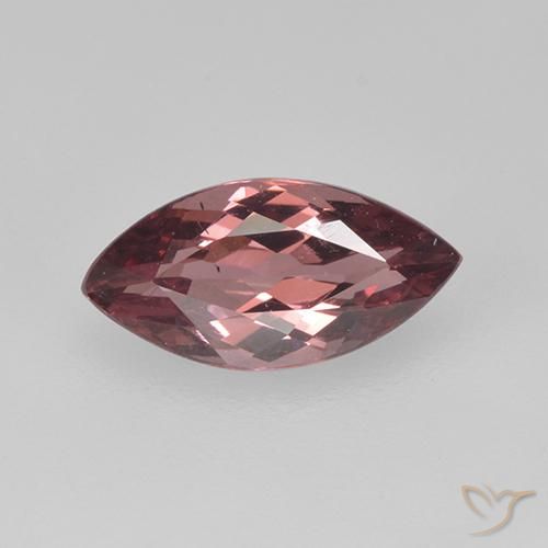 1.29ct طبيعي أحمر متوسط مالايا العقيق, ماركيز, قليلا جدا