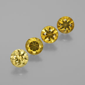 جارنيت مالي طبيعي بلون أخضر ذهبي، وزن ‎‎ قيراط، شكل دائري، مقاس ‎4.75‎ مم