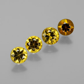 أحجار مالي جارنيت أخضر ذهبى طبيعية، قصة دائرى، VVS-VS، وزنها  قيراط