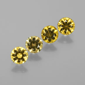 أحجار مالي جارنيت أخضر ذهبى طبيعية، قصة دائرى، VVS، وزنها  قيراط