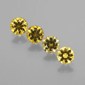 أحجار مالي جارنيت أخضر ذهبى طبيعية، قصة دائرى، VVS، وزنها  قيراط