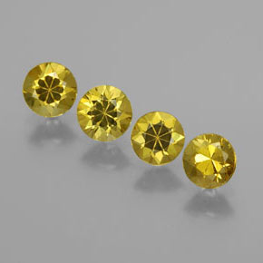 أحجار جارنيت مالي أخضر ذهبى طبيعية، قصة دائرى، VVS، وزنها  قيراط