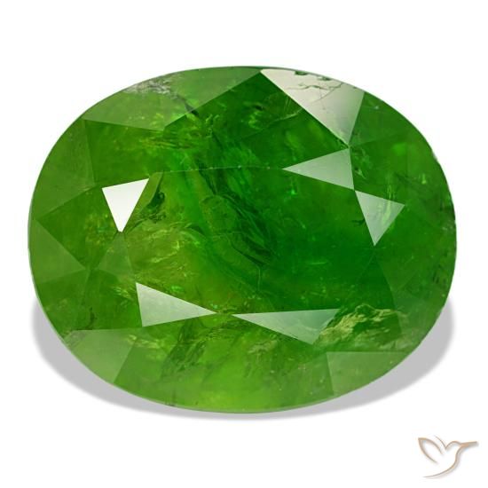 17.61ct أخضر جارنيت مالي, بيضاوي, SI-I1