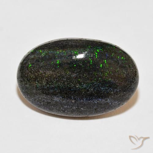 18.98ct طبيعي متعدد الألوان Matrix Opal, بيضوي, غير شفاف