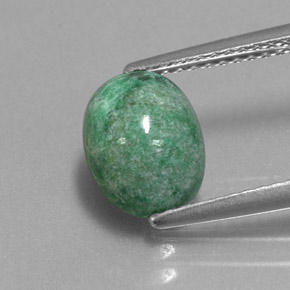 ماو-سيت-سيت أخضر طبيعي، قصة بيضاوى، 2.22 قيراط، غير شفاف