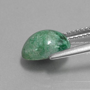 ماو-سيت-سيت أخضر طبيعي، قصة بيضاوى، 2.22 قيراط، غير شفاف