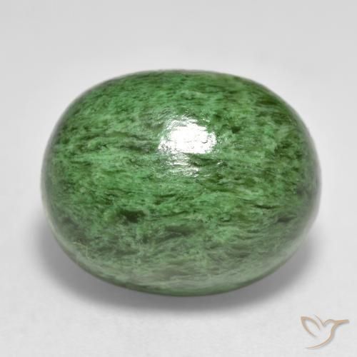 14.82ct طبيعي أخضر أناناسى ماو-سيت-سيت, بيضوي, غير شفاف