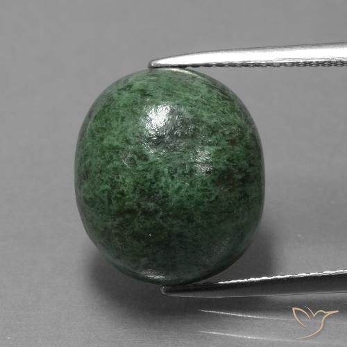 14.06ct طبيعي أخضر متوسط ماو-سيت-سيت, بيضوي, غير شفاف