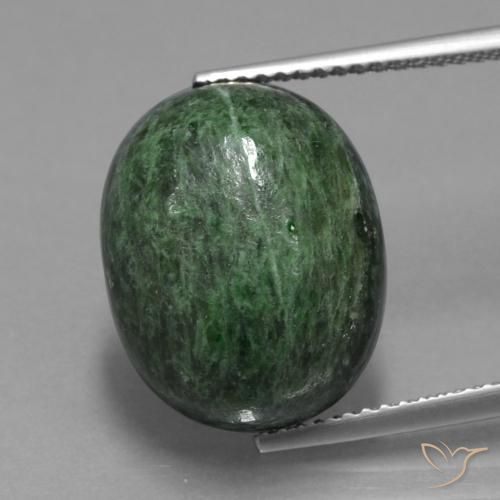 13.40ct طبيعي أخضر ترابى ماو-سيت-سيت, بيضوي, غير شفاف