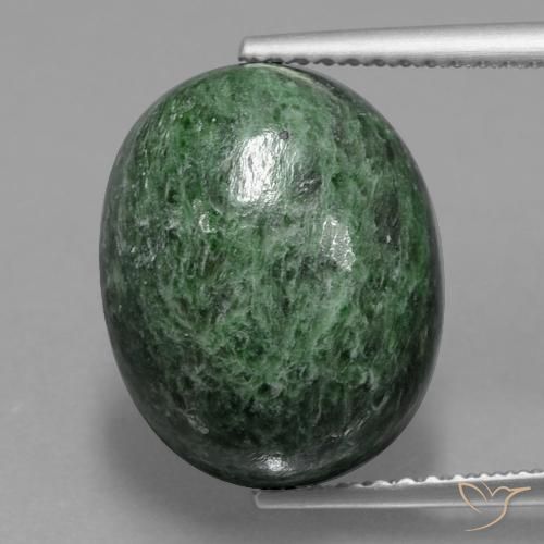9.69ct طبيعي أخضر أناناسى باهت ماو-سيت-سيت, بيضوي, غير شفاف
