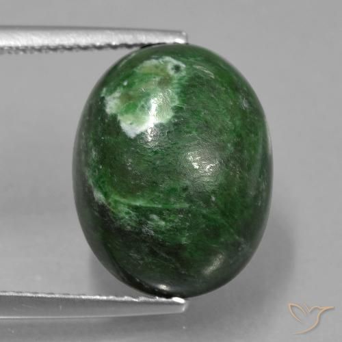 10.52ct طبيعي الأخضر الغامق ماو-سيت-سيت, بيضوي, غير شفاف