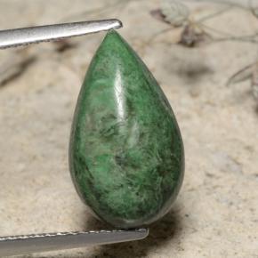 ماو-سيت-سيت أخضر طبيعي، شكل الكمثرى، 4.77 قيراط، غير شفاف