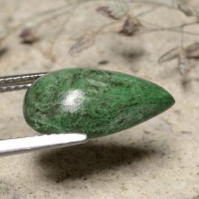 ماو-سيت-سيت أخضر طبيعي، شكل الكمثرى، 4.77 قيراط، غير شفاف