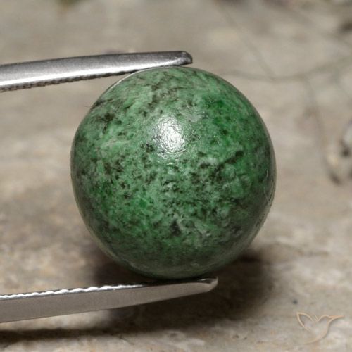 13.76ct طبيعي أخضر أناناسى باهت ماو-سيت-سيت, دائري, غير شفاف