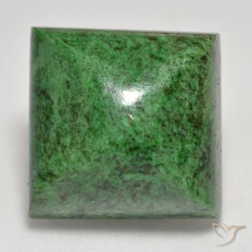 20.93ct طبيعي أخضر غامق ماو-سيت-سيت, مربع, غير شفاف