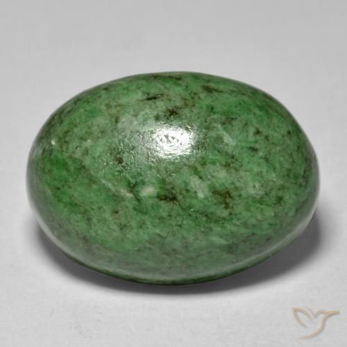 11.70ct طبيعي أخضر أناناسى باهت ماو-سيت-سيت, بيضوي, غير شفاف