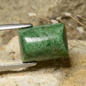 ماو-سيت-سيت الأخضر الغامق طبيعي، باجيت، 6.77 قيراط، غير شفاف