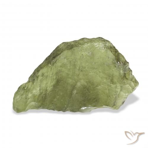 10.48ct طبيعي أخضر دافئ المولدافيت, فانسى, نصف شفاف