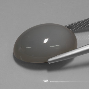 حجر القمر دخان طبيعي، شفاف، 24.44 قيراط، شفاف / نصف شفاف