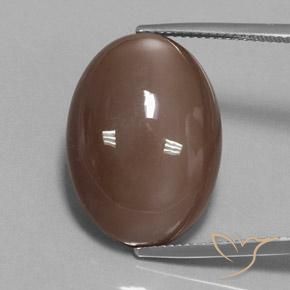 23.78ct طبيعي بنى متوسط حجر القمر, بيضوي, غير شفاف