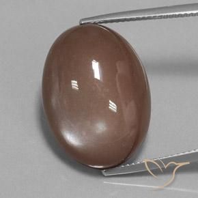 22.65ct طبيعي بنى متوسط حجر القمر, بيضوي, غير شفاف
