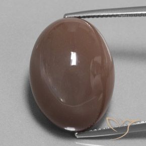 29.70ct طبيعي بنى إسبرسو حجر القمر, بيضوي, غير شفاف