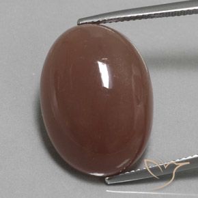 23.37ct طبيعي بنى متوسط حجر القمر, بيضوي, غير شفاف
