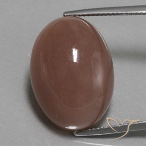 26.33ct طبيعي بنى القرفة حجر القمر, بيضوي, غير شفاف
