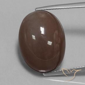 20.93ct طبيعي بنى متوسط حجر القمر, بيضوي, غير شفاف