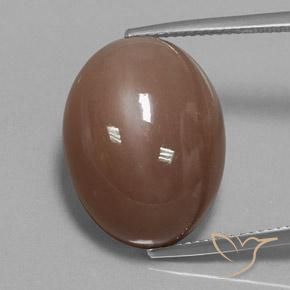 22.75ct طبيعي بنى متوسط حجر القمر, بيضوي, غير شفاف