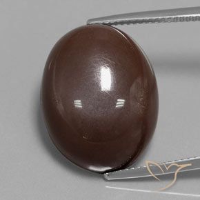 23.33ct طبيعي بنى متوسط حجر القمر, بيضوي, غير شفاف, Photo A