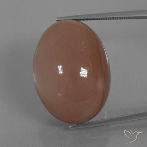 42.17ct طبيعي بنى حجر القمر, بيضوي, غير شفاف