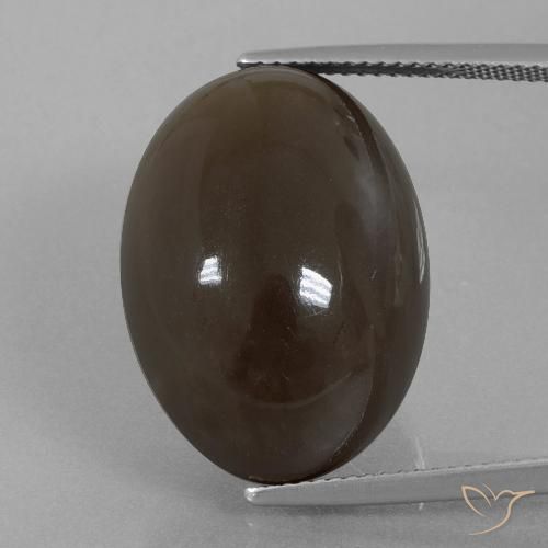 29.78ct طبيعي بنى العنبر حجر القمر, بيضوي, غير شفاف