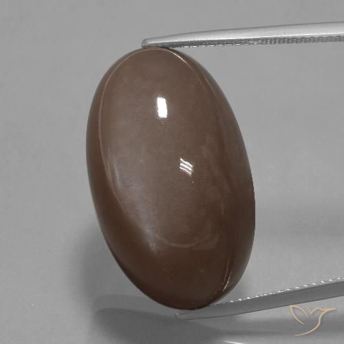 42.26ct طبيعي بنى متوسط حجر القمر, بيضوي, غير شفاف