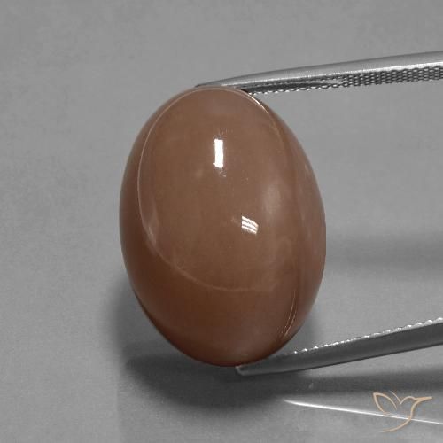 35.65ct طبيعي بنى متوسط حجر القمر, بيضوي, غير شفاف
