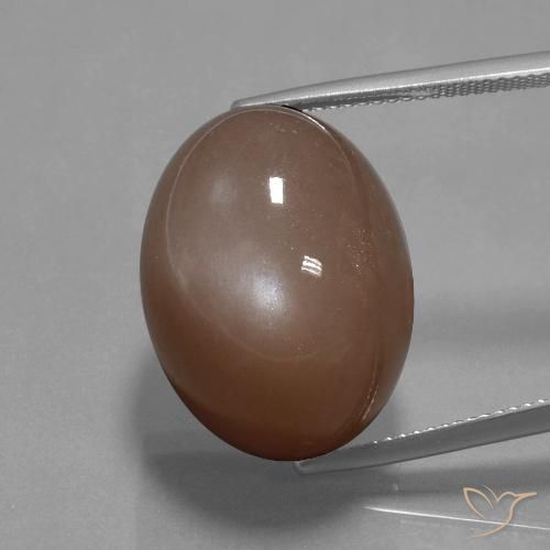 34.59ct طبيعي بنى متوسط حجر القمر, بيضوي, غير شفاف