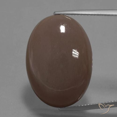 27.29ct طبيعي بنى متوسط حجر القمر, بيضوي, غير شفاف