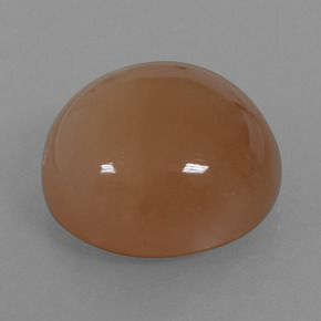 حجر القمر بنى دافئ طبيعي، قصة دائرى، 23.28 قيراط، نصف شفاف